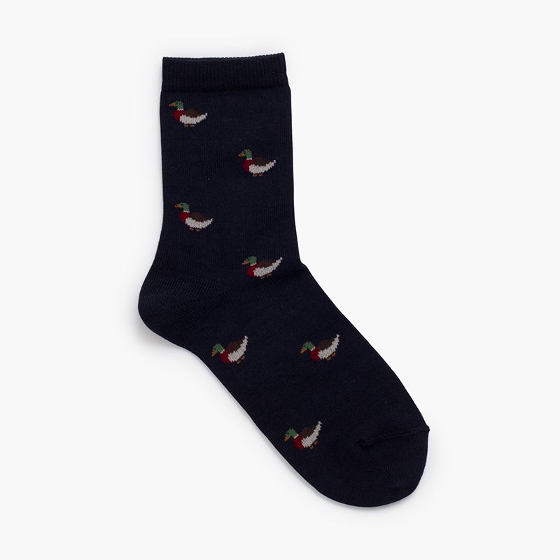 Socken mit Entenmotiv