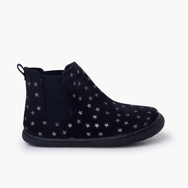 Barfuß-Stiefel mit elastischen Sternen-Motiven