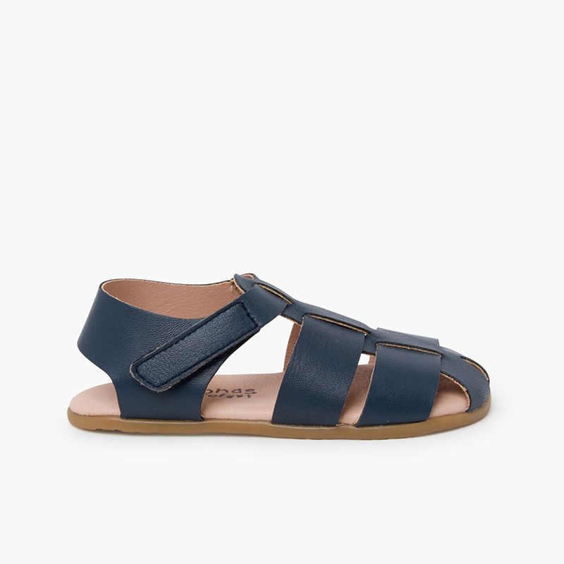 Barefoot-Sandalen Riemen Leder