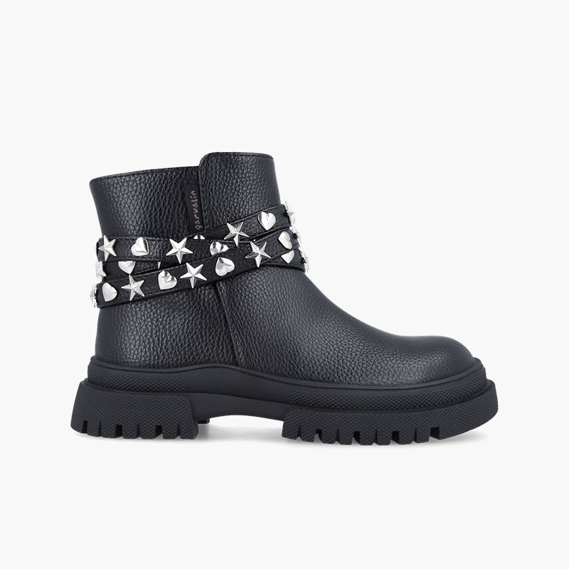 Mädchenstiefel Riemen mit Nieten