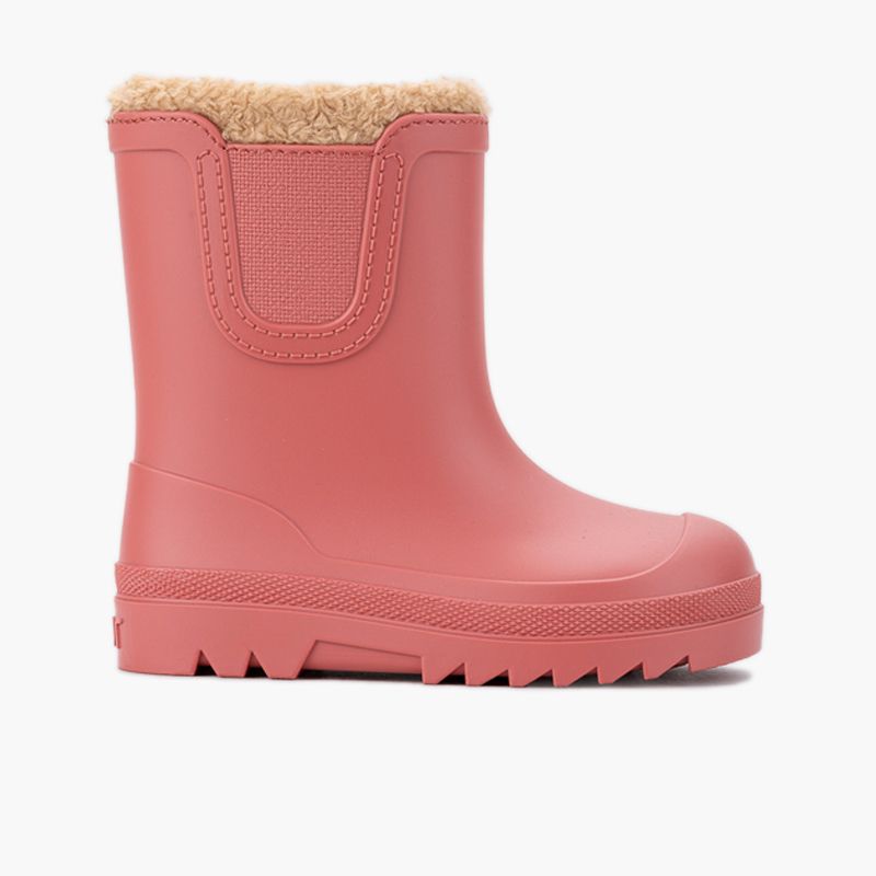 Barefoot Wide Chelsea-Regenstiefel Lammfellfutter