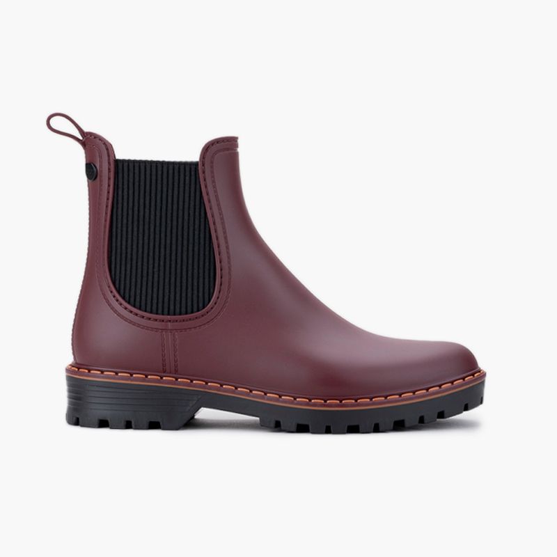 Damen-Gummistiefeletten Track-Sohle tri