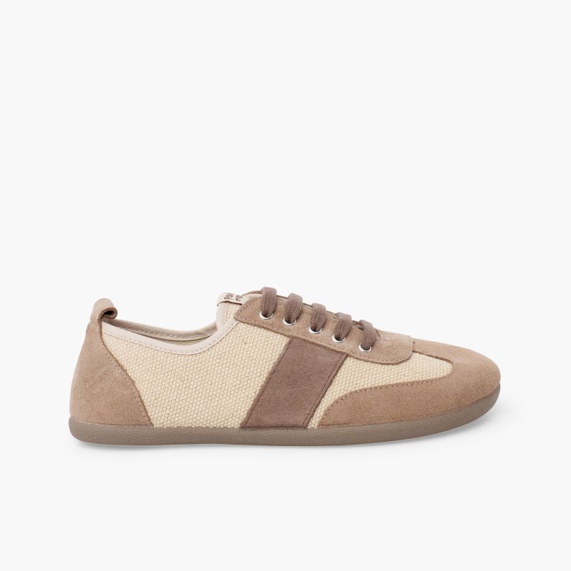 Barfuß-Sneaker Canvas und Wildleder große Größen