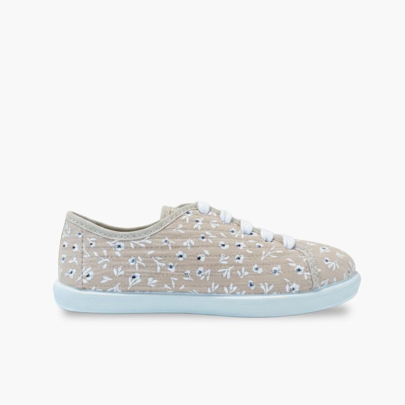 Sneaker Schnürsenkeln Mädchen Blumen