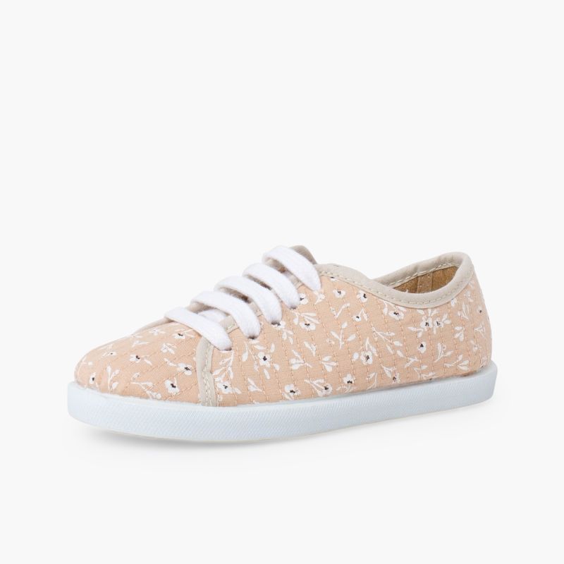 Sneaker Schnürsenkeln Mädchen Blumen