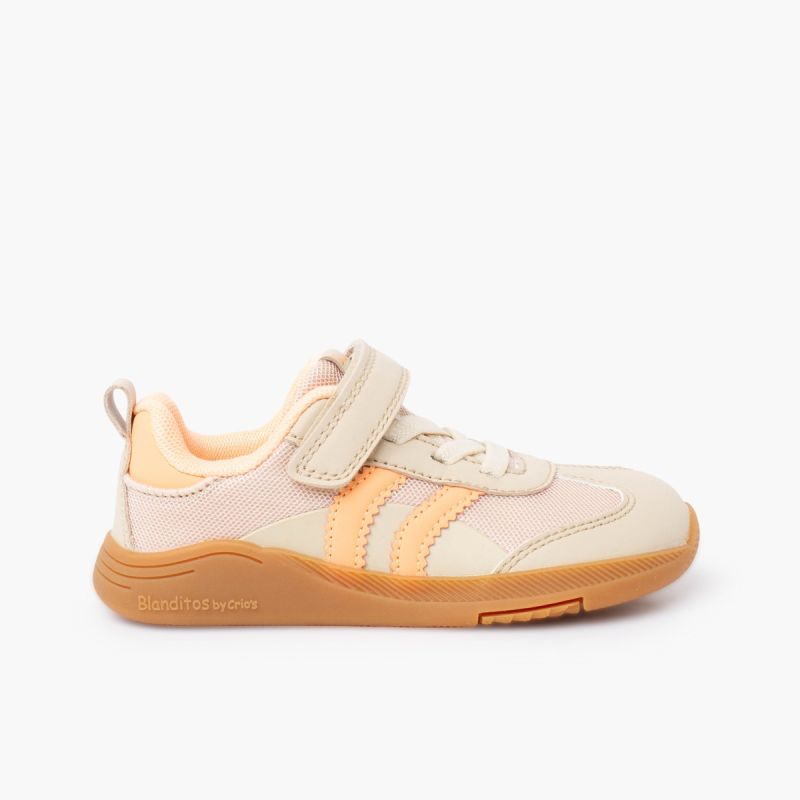 Blanditos Barfuß-Sneaker elastischen Schnürsenkeln Klettverschluss