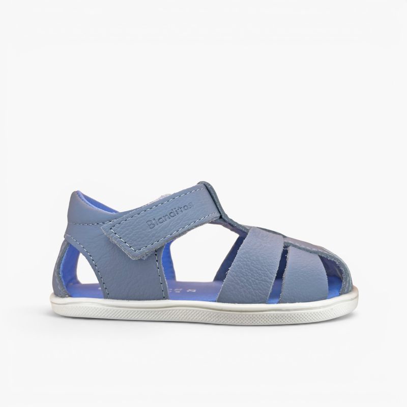 Geschlossene Leder-Sandalen Jungen Blanditos