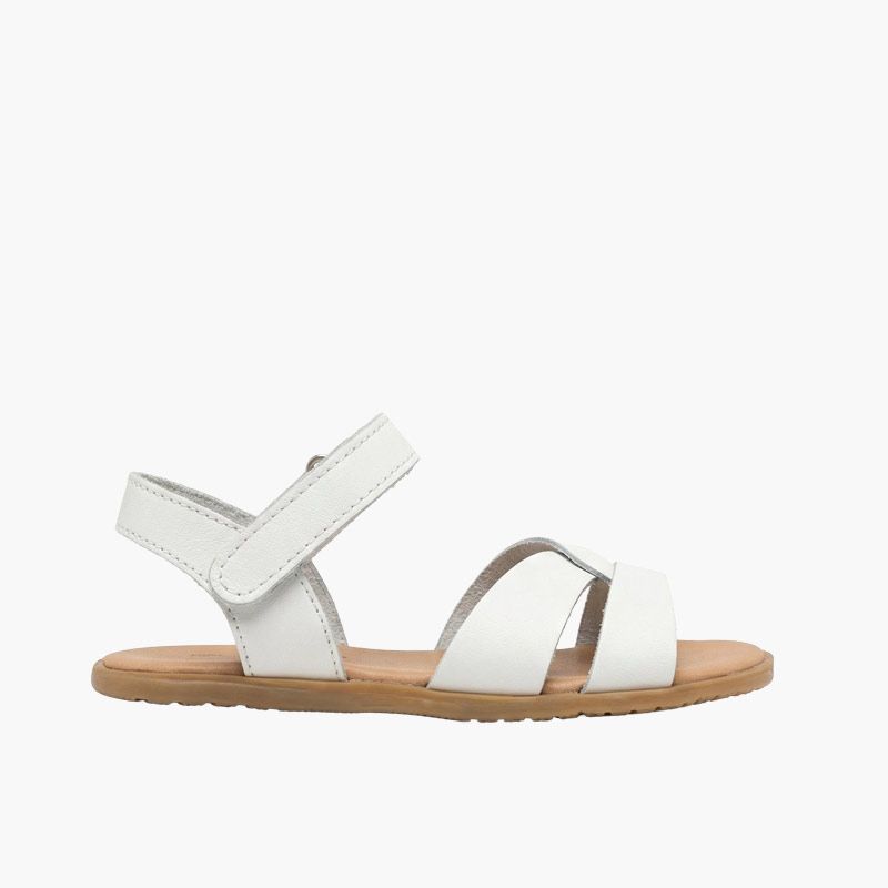 Barefoot-Sandalen Mädchen geflochtenem Vorderblatt