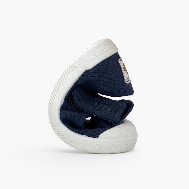 Barfuß-Schuhe T-Steg gewaschenem Canvas Jungen