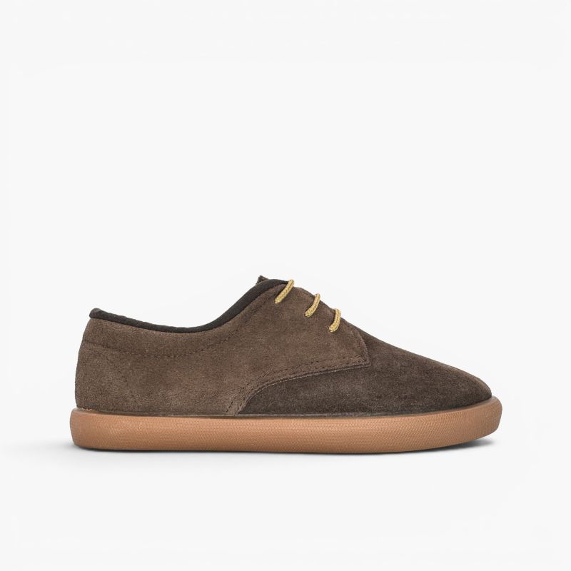 Blucher Kinder Veloursleder Schaftrand Schnürsenkel