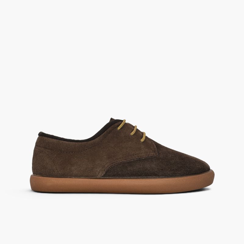 Blucher Kinder Veloursleder Schaftrand Schnürsenkel