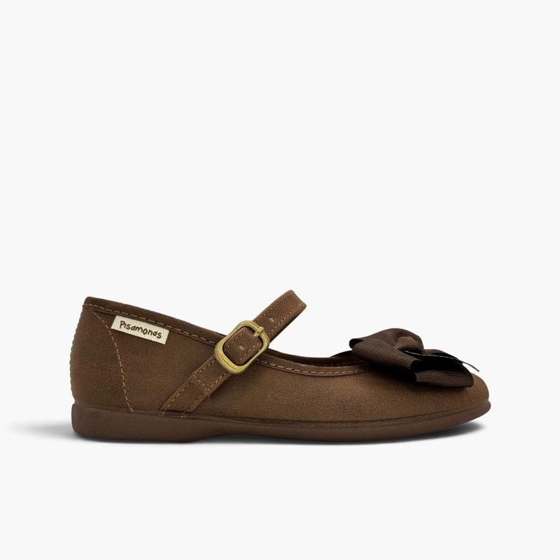 Mary Janes Mädchen Lederoptik Schleife