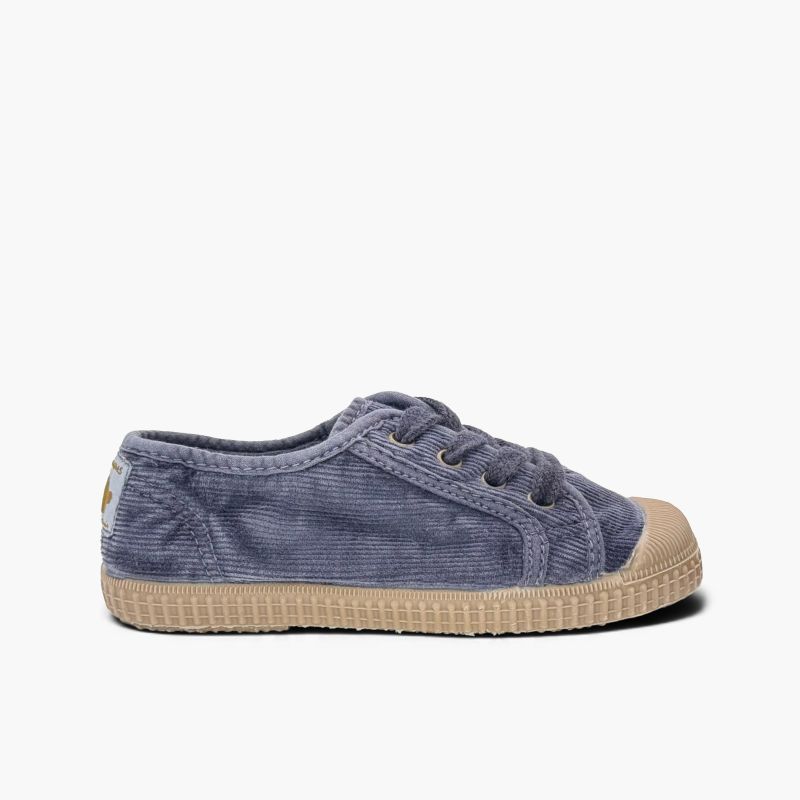 Basket-Sneaker weichem Cord Gummikappe