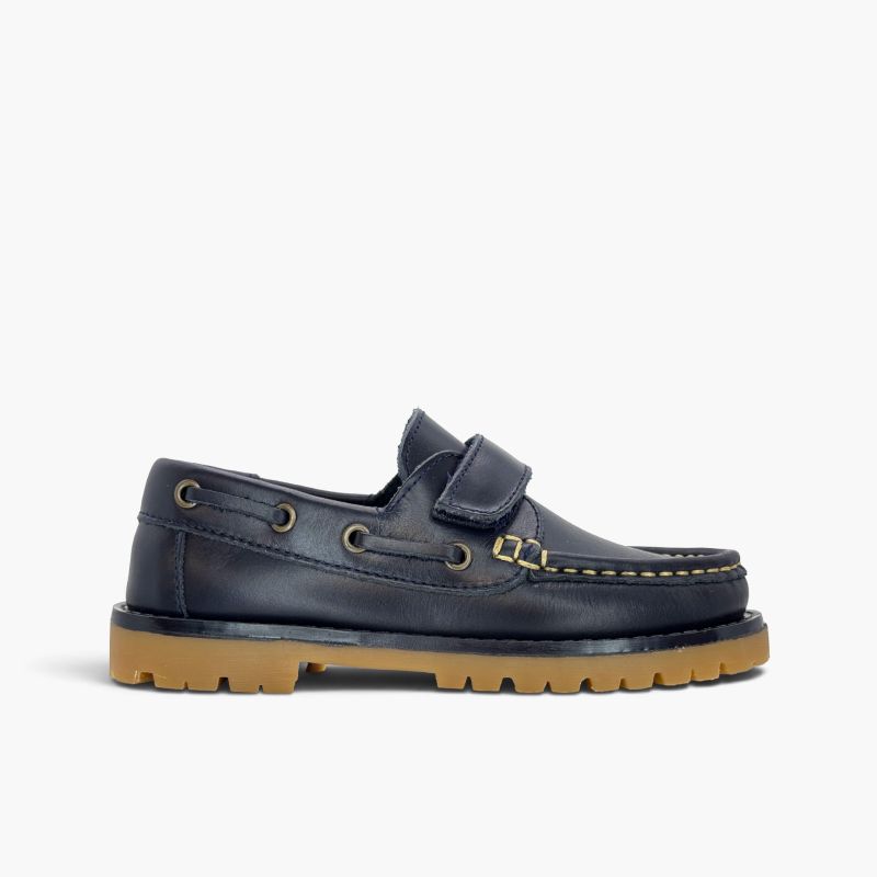 Jungen-Bootsschuhe Leder Brincatruz Track-sohle