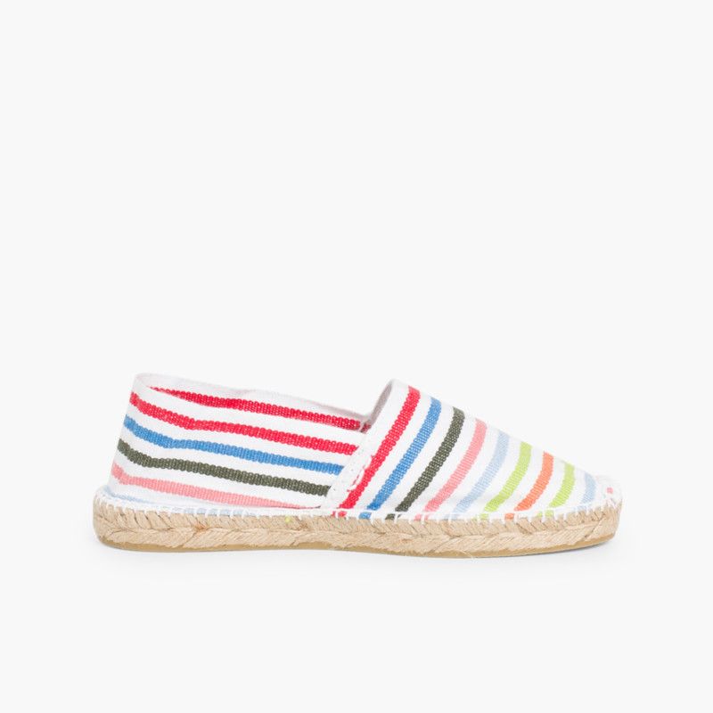 Gestreifte Espadrille für Kinder und Mamas/Kartoffeln
