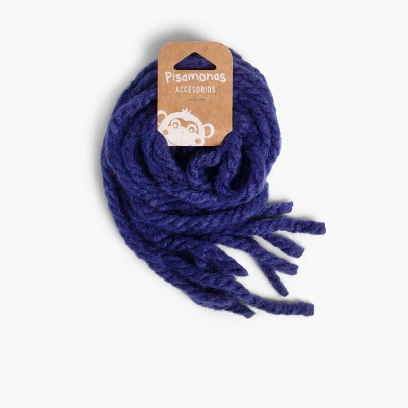 Haarschnürsenkel für Mädchen aus einfarbiger Wolle