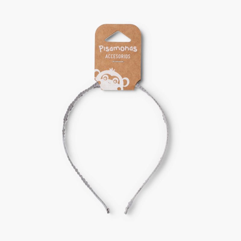 Steifes Stirnband aus Stoff mit Rüschen