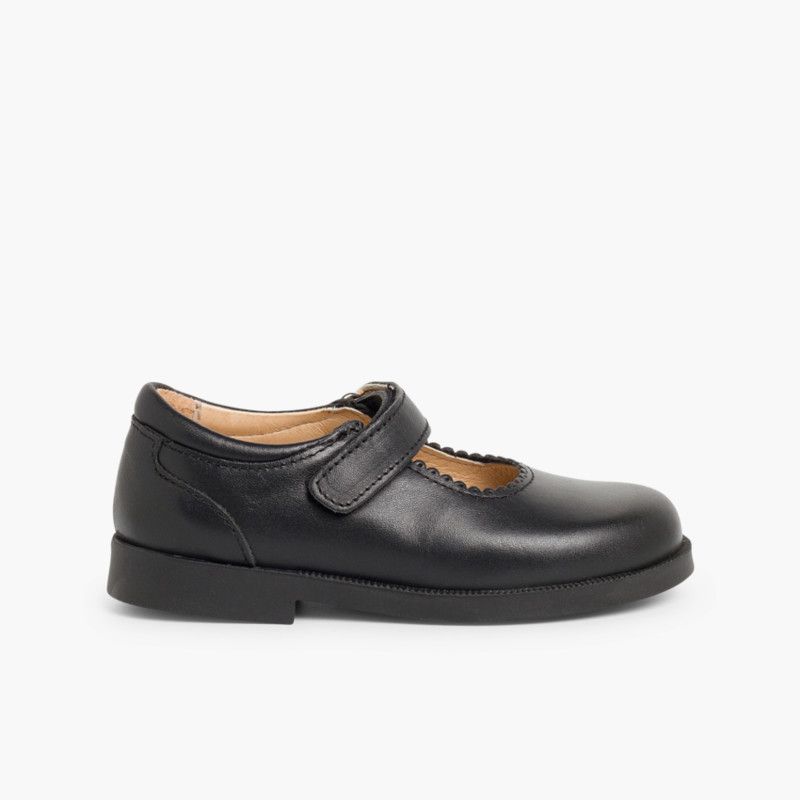 Mary Janes Schulschuhe für Mädchen mit Klettverschlussriemen