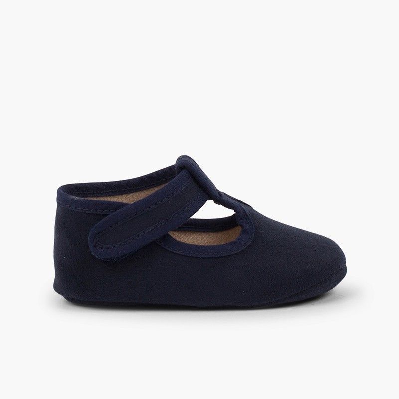 Klassische Babyschuhe für Baby-Jungen aus Serratex mit Klettverschluss