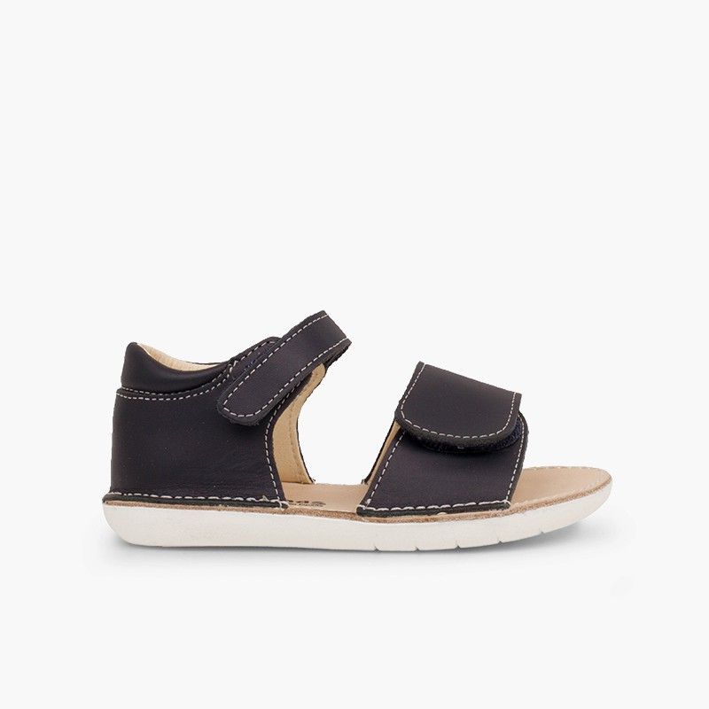 Erstlingssandalen mit doppeltem Klettverschluss