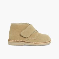 Desert Boots Kinder Stiefel mit Klettverschluss Sand