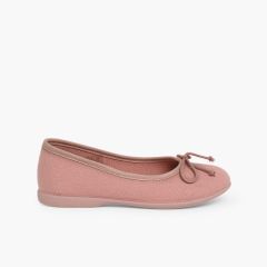 Ballerinas für Mädchen mit Schleife Make-up