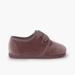Samt-Schuhe mit Faden Make-up