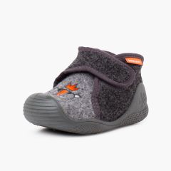 Biomecanics Heimschuhe mit verstärkter Zehenpartie Grau