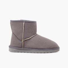 Niedrige australische Stiefel für Frauen und Mädchen Grau