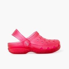Gummiclogs für Kinder Fuchsia
