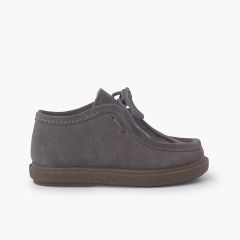 Blucherschuhe für erste Schritte Grau