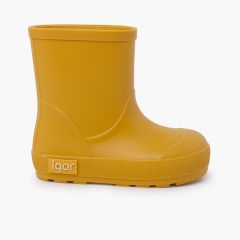 Regenstiefel für Kinder mit weicher Sohle und dünner Sohle Gelb