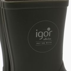 Regenstiefel für Kinder mit beiger Sohle Khaki
