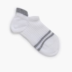 Glanzgestreifte unsichtbare Socken Aluminium
