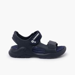 Wassersandalen mit Klettverschluss Marineblau