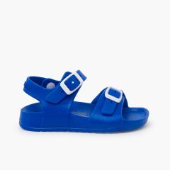 Wassersandalen mit Doppel-Schnalle Blau