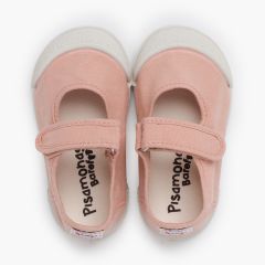 Barefoot-Mary-Janes aus gewaschener Leinwand Make-up
