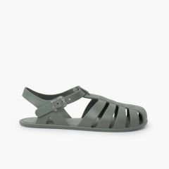 Barefoot-Strandsandalen Kinder und Damen Grün