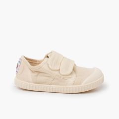 Barefoot-Wide-Leinenschuhe farblich abgestimmter Sohle Elfenbein
