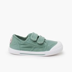 Barefoot-Wide-Leinenschuhe Sohle Streifen Matcha Grün