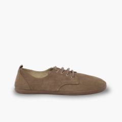 Barefoot-Schnürschuhe Blucher Veloursleder Mausgrau