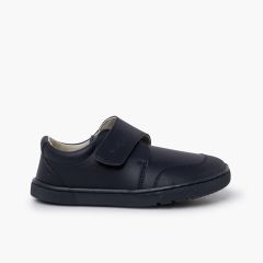Barfuß-Schulschuhe verstärkter Zehenkappe Marineblau