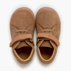 Barefoot-Stiefel Veloursleder Lederriemen und Schnürsenkeln Erde