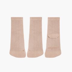 Kurze Barfußsocken Bambus Mandel