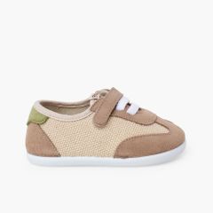 Kombinierte Barfuß-Sneaker elastischen Schnürsenkeln Erde