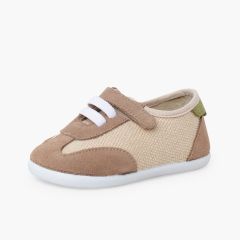Kombinierte Barfuß-Sneaker elastischen Schnürsenkeln Erde