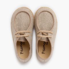 Jungen Segelschuhe Wallaby Jute Natürlich