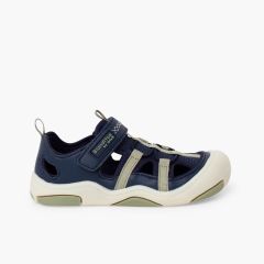Trekking-Sandalen für Kinder Blanditos Marineblau