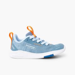 Blanditos Sneaker atmungsaktives Textilgewebe Schnürung Jeansblau