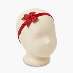 Elastisches Haarband Babys mittlerer Schleife Bordeaux